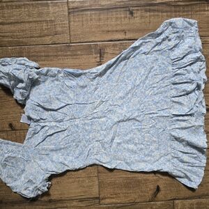 Floral Blue Women's Top